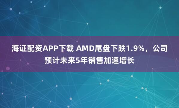 海证配资APP下载 AMD尾盘下跌1.9%，公司预计未来5年销售加速增长